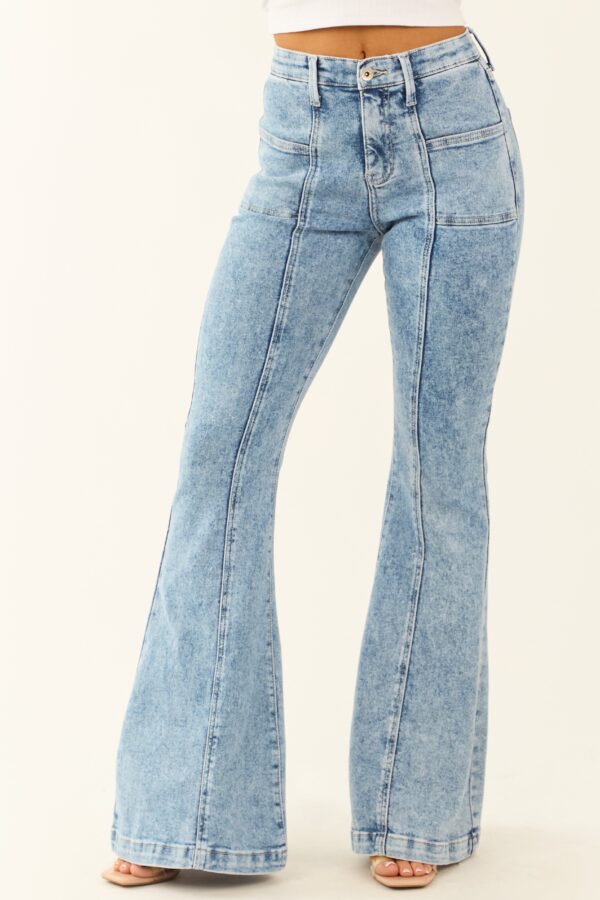 Special A Light Tummy Control Stretchy Flare Jeans - Image 2